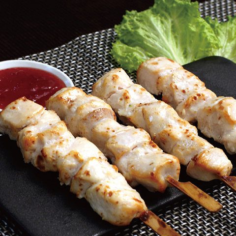 Roasted Chicken Hreast Skewer