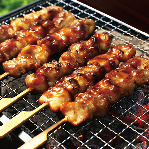 Chareoal Grilled Chicken Leg Meat Skewers